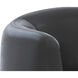 Trine Dark Brown / Vintage Black Night Leather Lounge Chair